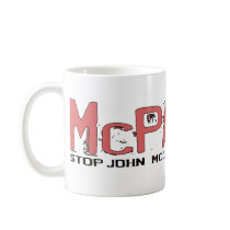 Anti-McCain Circle Coffee Mugs