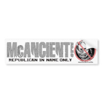 Anti-McCain Circle Rino bumper stickers