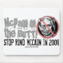 Anti-McCain Circle Rino Mouse Pad