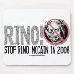 Anti-McCain Circle Rino Mouse Mat