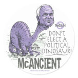 Anti McCain McAncient Stickers