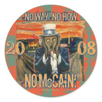 Anti McCain No Way No How No McCain stickers