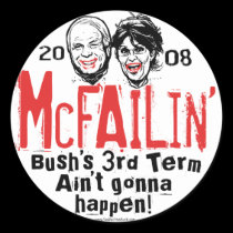 Anti McCain Palin McFailin' Stickers