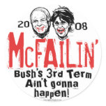 Anti McCain Palin McFailin' Stickers
