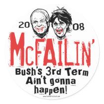 Anti McCain Palin McFailin' Stickers by YesPoliticsSuck Anti McCain Palin McFailin' Stickers