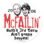 Anti McCain Palin McFailin' Stickers