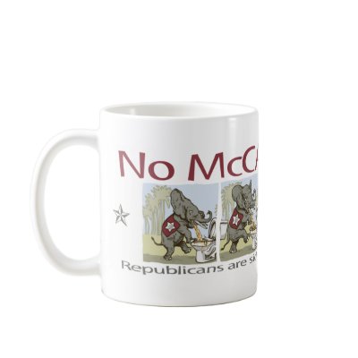 Anti McCain Palin Sick Elephants Coffee Mug by YesPoliticsSuck
