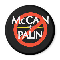 Anti-McCain/Palin Sticker Fridge Magnet