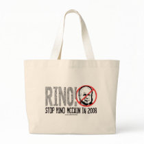 Anti McCain Rhino: RINO! Tote Bag by AntiMcCainGear Anti McCain Rhino: RINO! Tote Bag