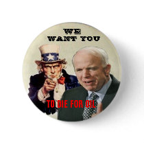 Anti-McCain / Uncle Sam Button