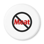 Anti Meat Refrigerator Magnet