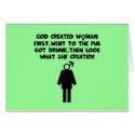 Anti men funny women's cards by Femfatal Anti men funny women's cards