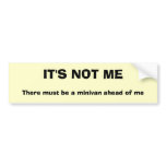 ANTI MINIVAN CLUB BUMPER STICKER