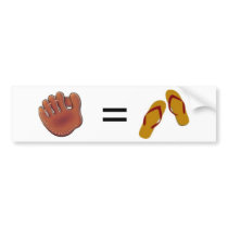 Anti Mitt Romney - Flip Flops Bumper Sticker