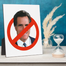 ANTI MITT ROMNEY PHOTO PLAQUE