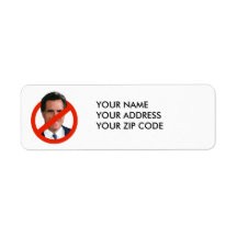 ANTI MITT ROMNEY RETURN ADDRESS LABELS