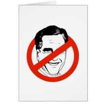 Anti Mitt Romney white - Greeting Cards