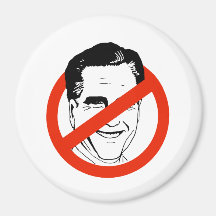 Anti Mitt Romney white - Refrigerator Magnet