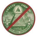 Anti-New World Order Sticker sticker