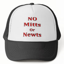 Anti Newt Gingrich Mitt Romney red Trucker Hat