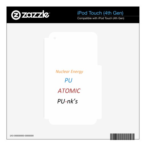 Anti Nuclear energy the fukushima Nuclear disaster iPod Touch 4G Decals