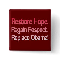 Anti Obama 2012 Election Pinback Buttons