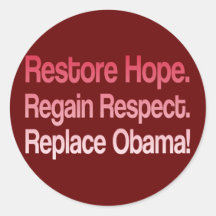 Anti Obama 2012 Election Sticker