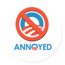 Anti-Obama - Annoyed Stickers
