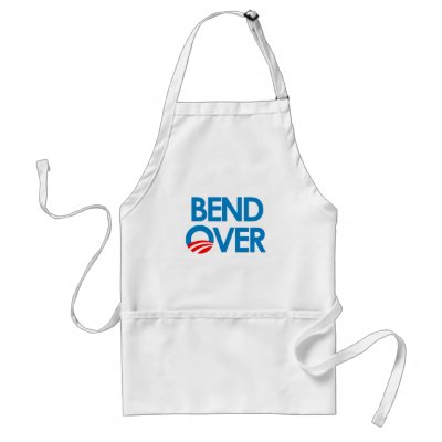 Anti-Obama - Bend Over Apron by antiobama