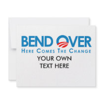 Anti-Obama - Bend Over for change invitations by antiobama Anti-Obama - Bend Over for change invitations