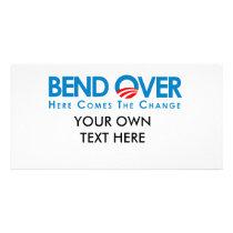 Anti-Obama - Bend Over for change photo cards by antiobama Anti-Obama - Bend Over for change photo cards