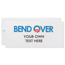 Anti-Obama - Bend Over rack cards by antiobama Anti-Obama - Bend Over rack cards