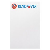 Anti-Obama - Bend Over stationery by antiobama Anti-Obama - Bend Over stationery