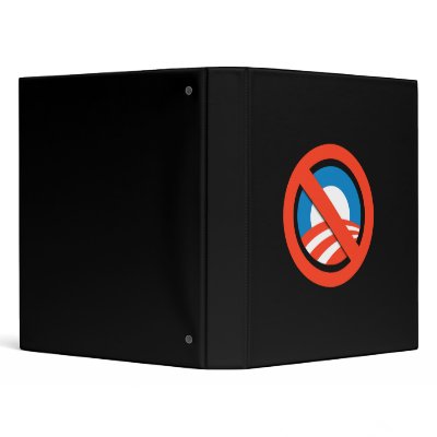 Anti-Obama 3 Ring Binders by Politicaltshirts