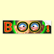 Anti Obama "BOO!" bumper sticker bumper stickers