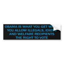 Anti Obama Bumper Sticker