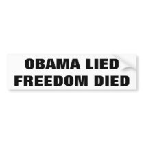 Anti-Obama bumper sticker