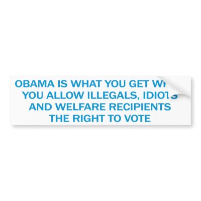 Anti Obama Bumper Sticker by politicgear