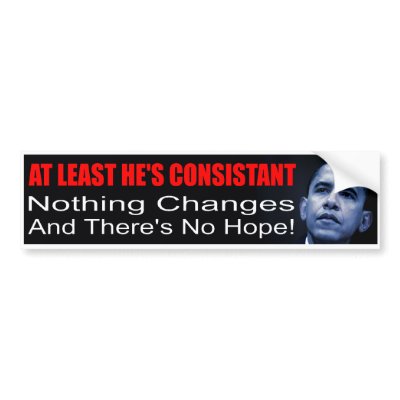 Anti-Obama Bumper Sticker by Spacepiggie