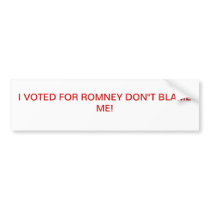 ANTI OBAMA BUMPER STICKER