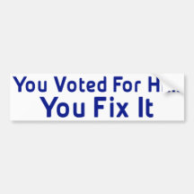 Anti Obama Bumper Sticker