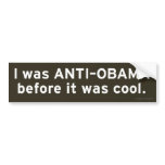 Anti-Obama Bumper Sticker (brown)