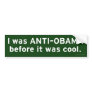 Anti-Obama Bumper Sticker (green)
