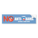 Anti-Obama bumper sticker - I was Anti-Obama befor bumper stickers