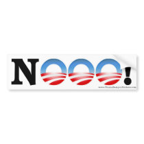 Anti Obama Bumper Sticker "NOOO!" bumper stickers