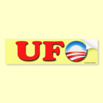 Anti Obama Bumper Sticker "UFO" bumper stickers