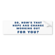 Anti-Obama  Bumpersticker