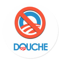 Anti-Obama Bumpersticker - Douche