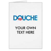 Anti-Obama Bumpersticker - Douche Card