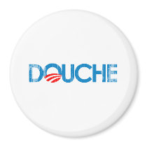 ANTI-OBAMA BUMPERSTICKER - DOUCHE- Faded.png Refrigerator Magnet